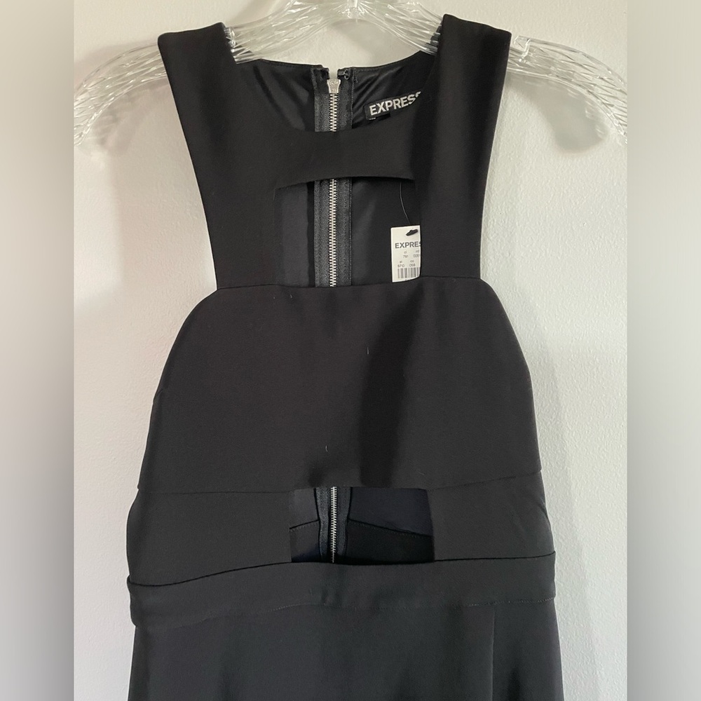 NWT Express Maxi Cutout Zip Back Dress, Size 0